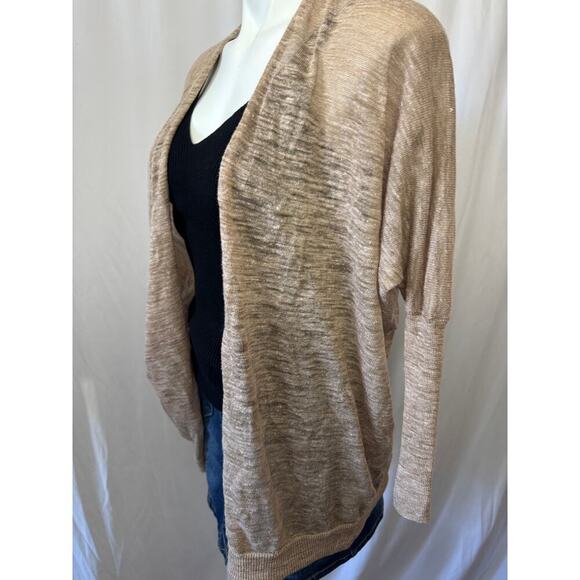 Community Sheer Brown Cardigan - Size Small - Picture 3 of 8